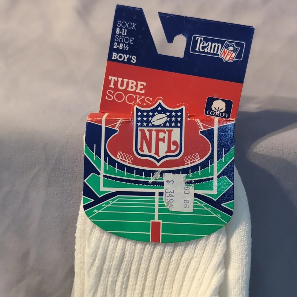 Vintage NWT Boy's Size 8-11 Team NFL Detroit Lions Tube Socks